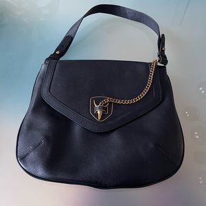 Rudsak black purse with gold tone details